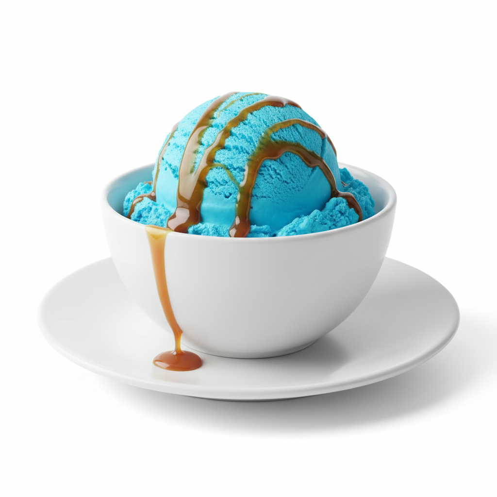 Mavi Karamelli Dondurma